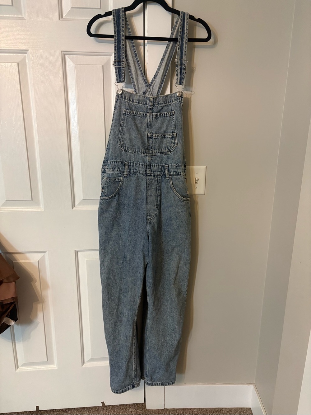 Free people denim overalls